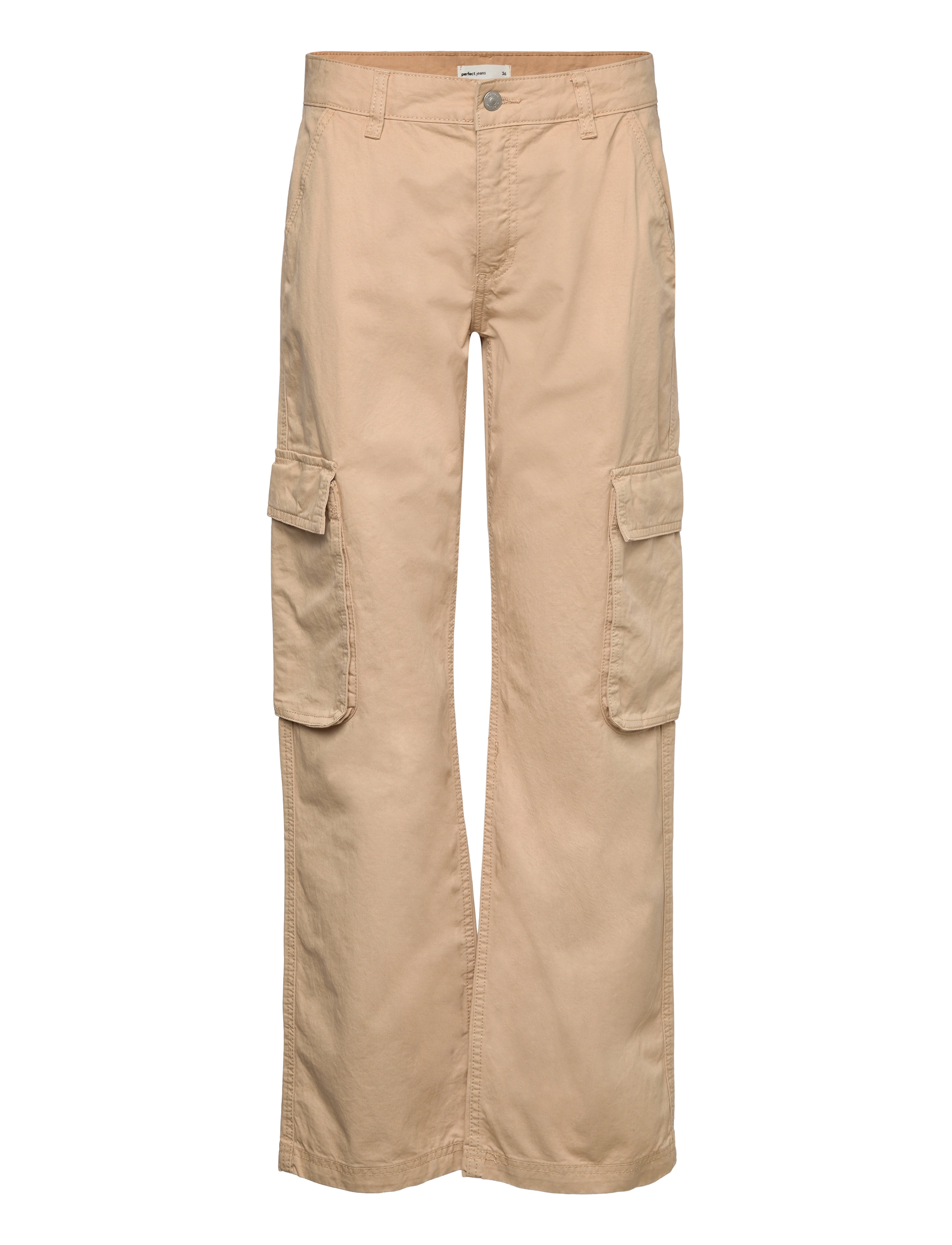Gina Tricot Low waist cargo jeans - Tøj - CARGO BEIGE / beige