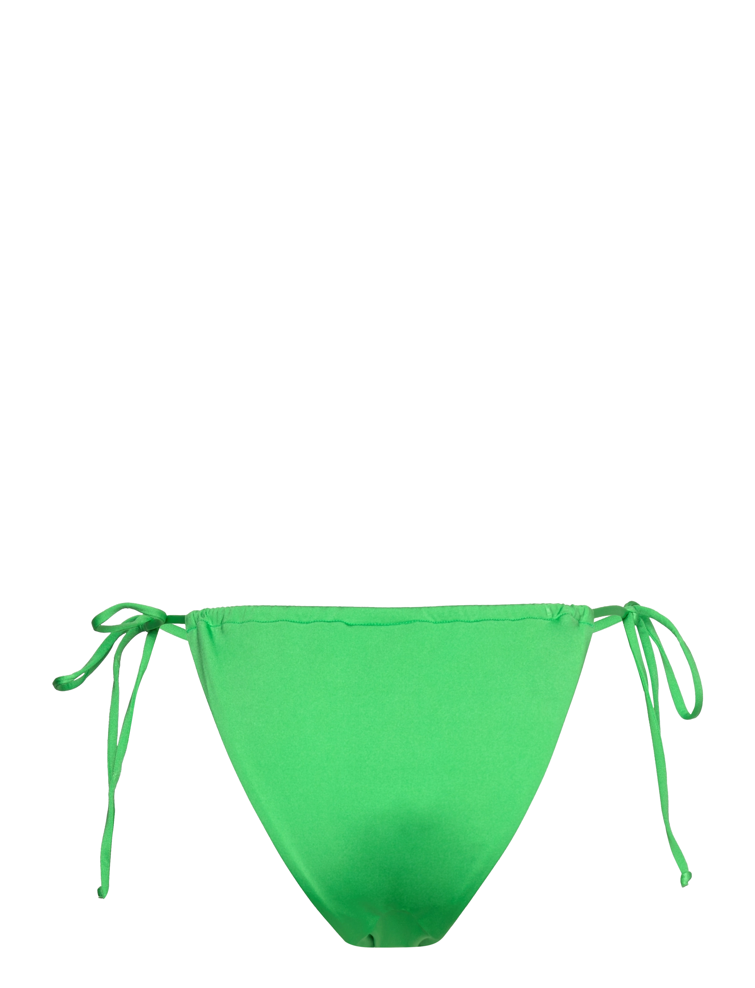 Gina Tricot - Shiny ruched tie bikini brief - side tie bikinis - poison green (9955) - 1