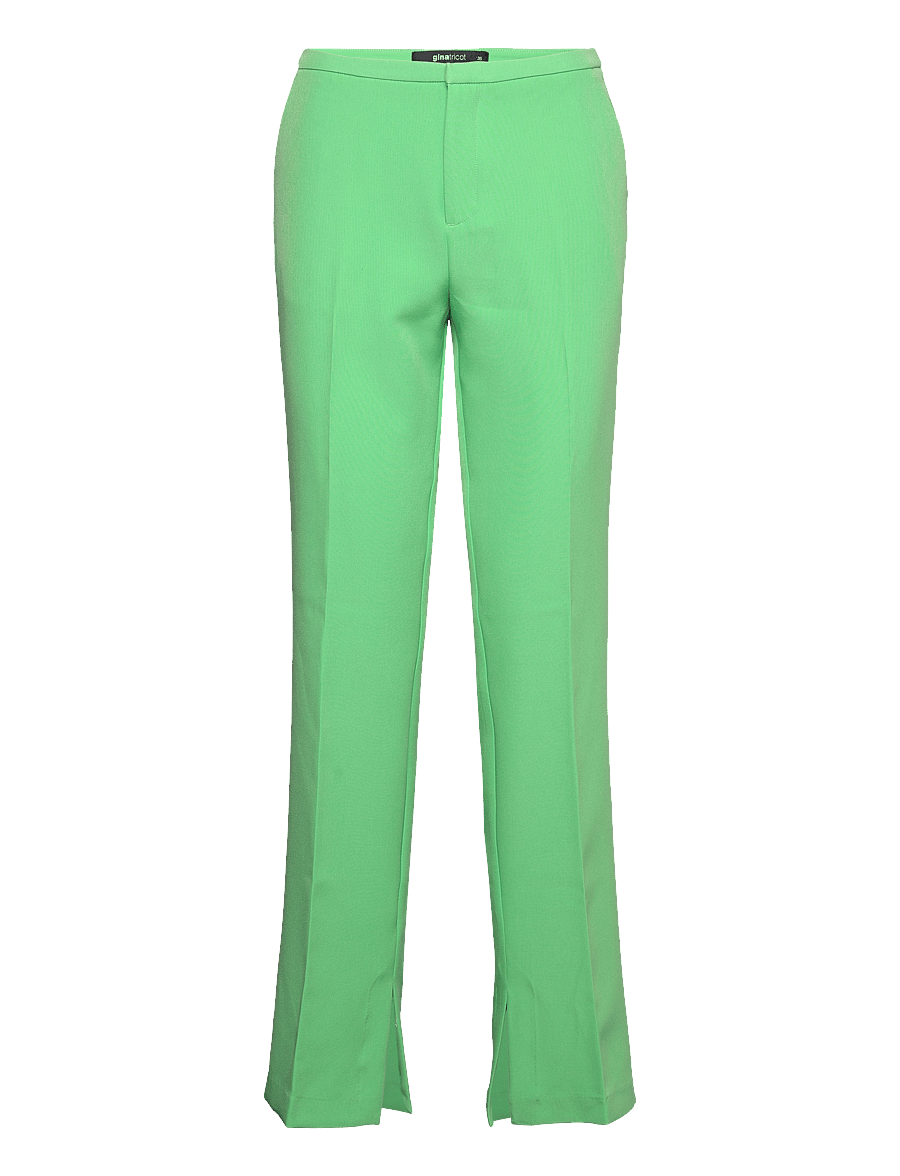 Gina Tricot - Jane mid waist trousers - raka byxor - absinth green - 0