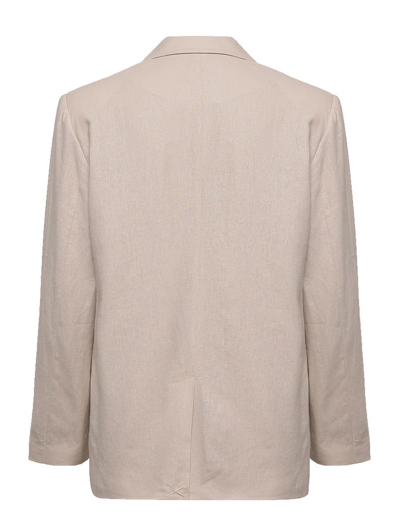 Gina Tricot - Sanna linen blazer - enkelknäppta kavajer - lt linen - 1