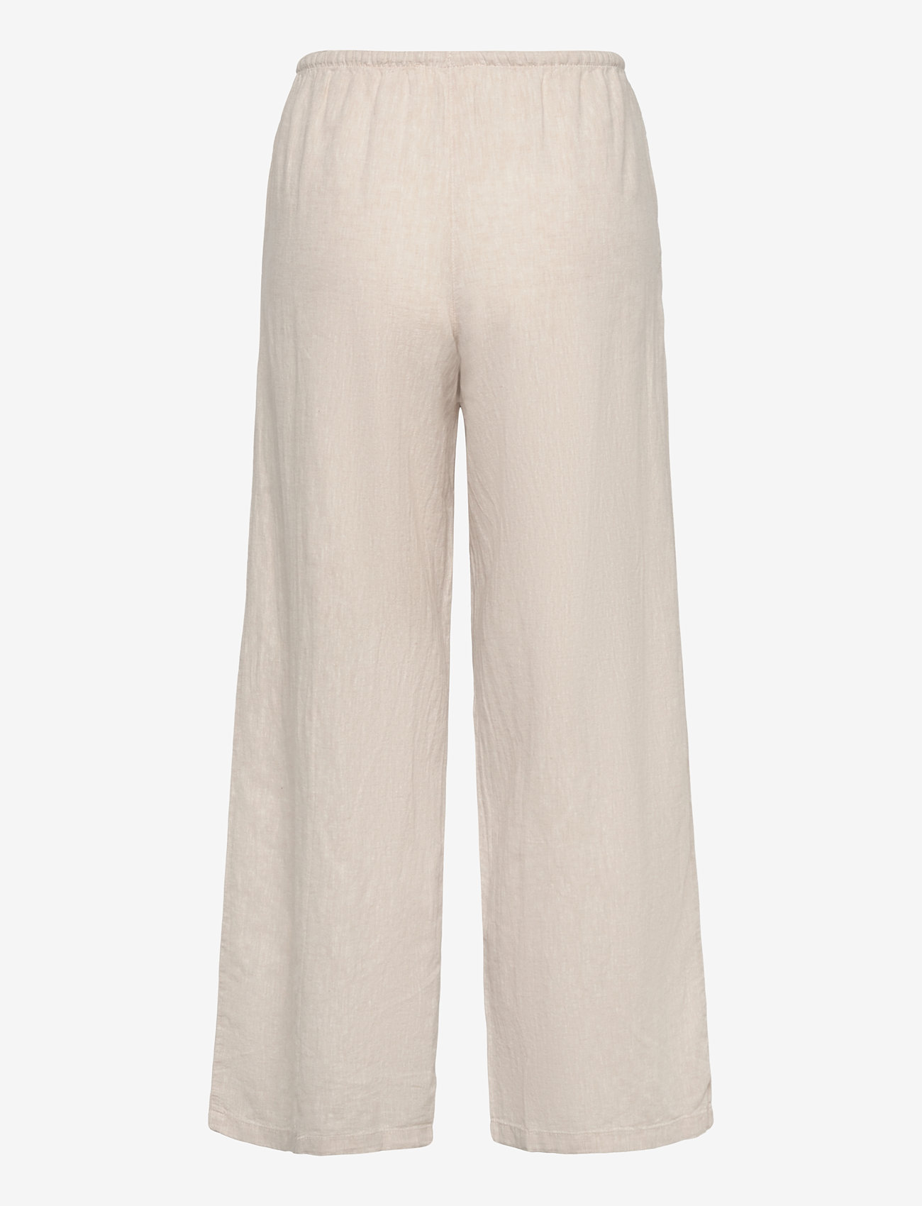 Gina Tricot - linen blend trousers - hørbukser - lt linen beige (1037) - 1