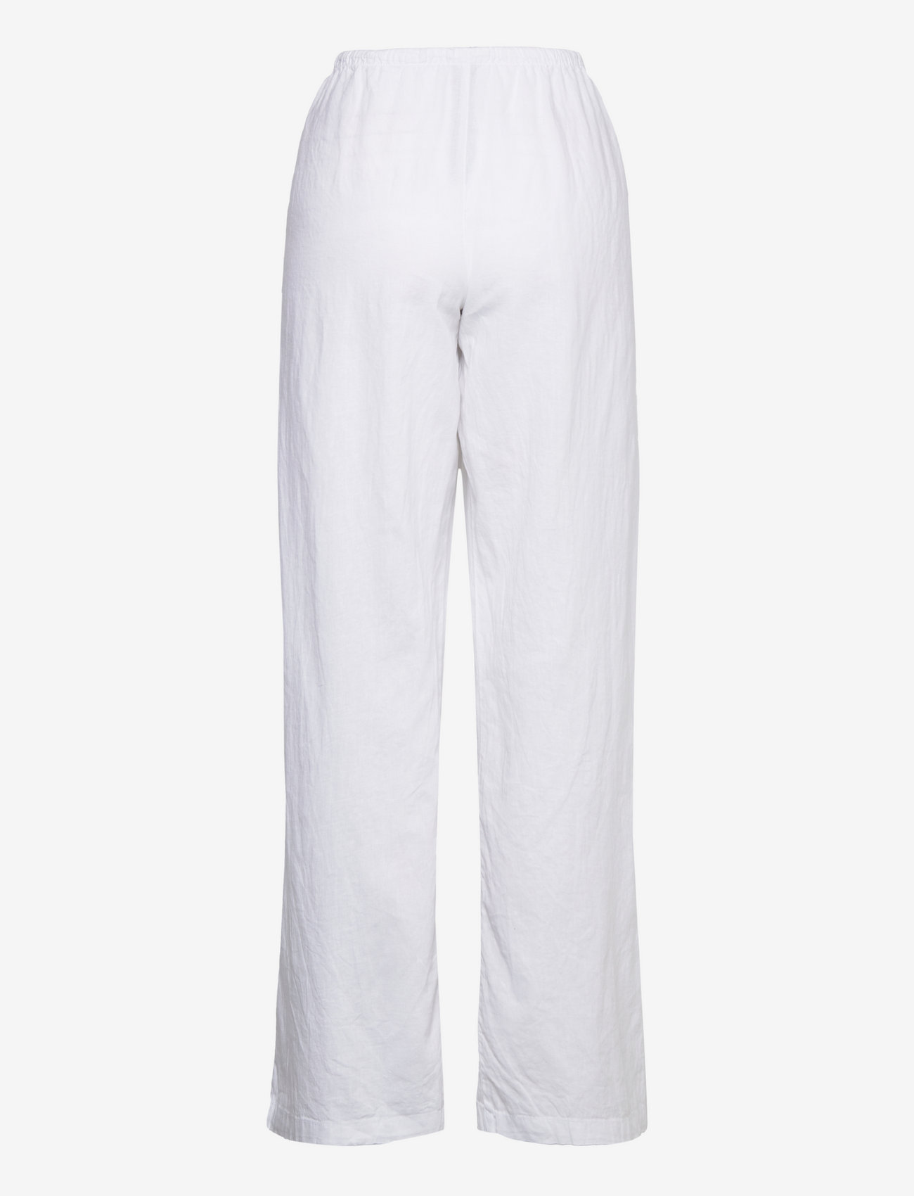 Gina Tricot - Linen blend trousers - linnebyxor - white (1000) - 1