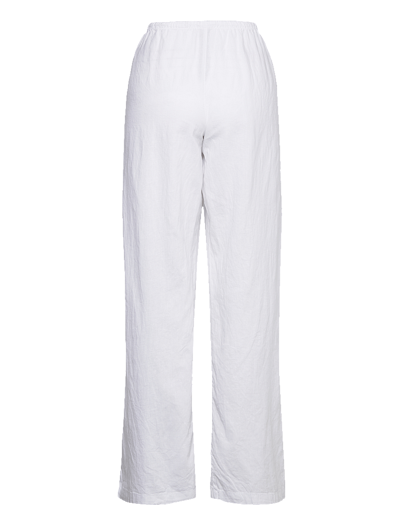 Gina Tricot - Linen blend trousers - linnebyxor - white (1000) - 1