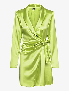 Satin wrap blazer dress, Gina Tricot