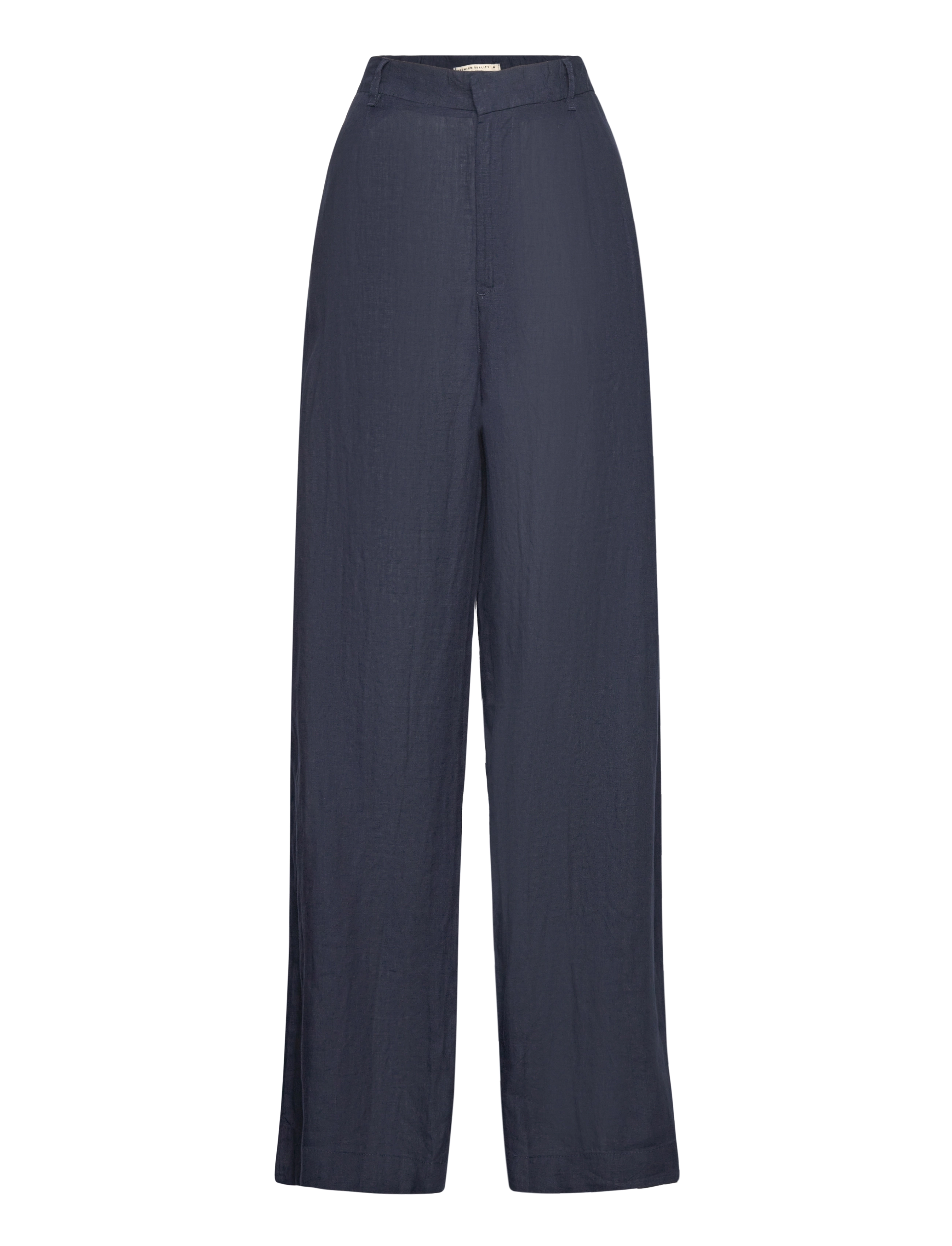 Gina Tricot Linen trousers - Hørbukser - NAVY / navy