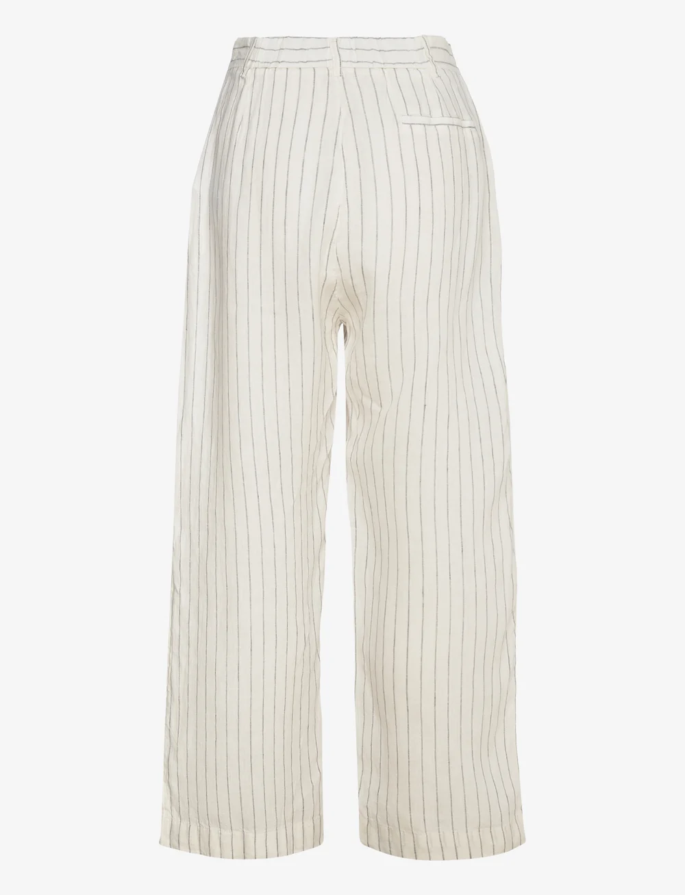 Gina Tricot - Linen trousers - linnebyxor - offwh/stripe (1001) - 1