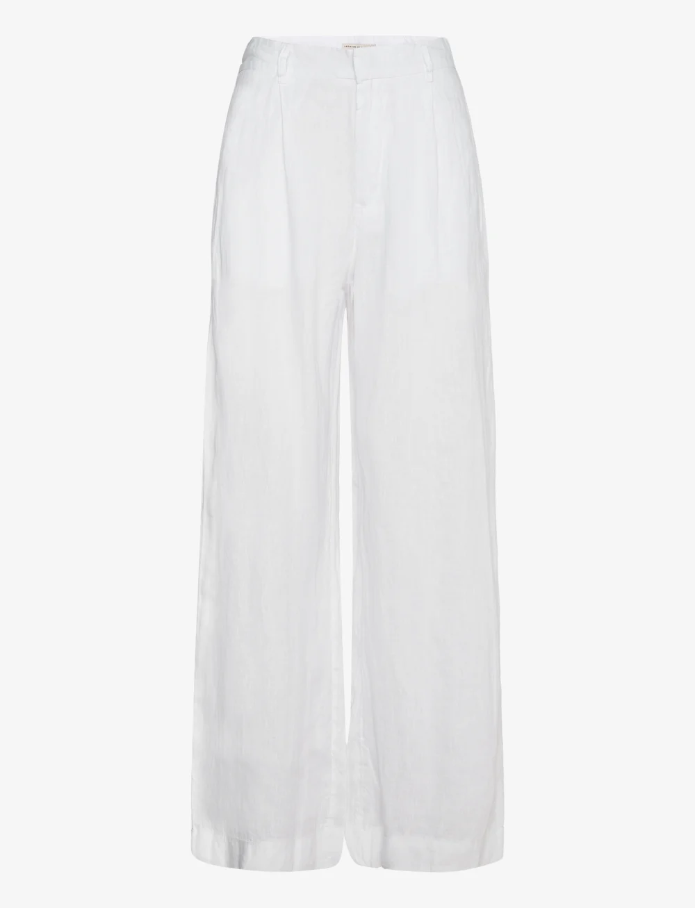 Gina Tricot - Linen trousers - linnebyxor - white (1000) - 0