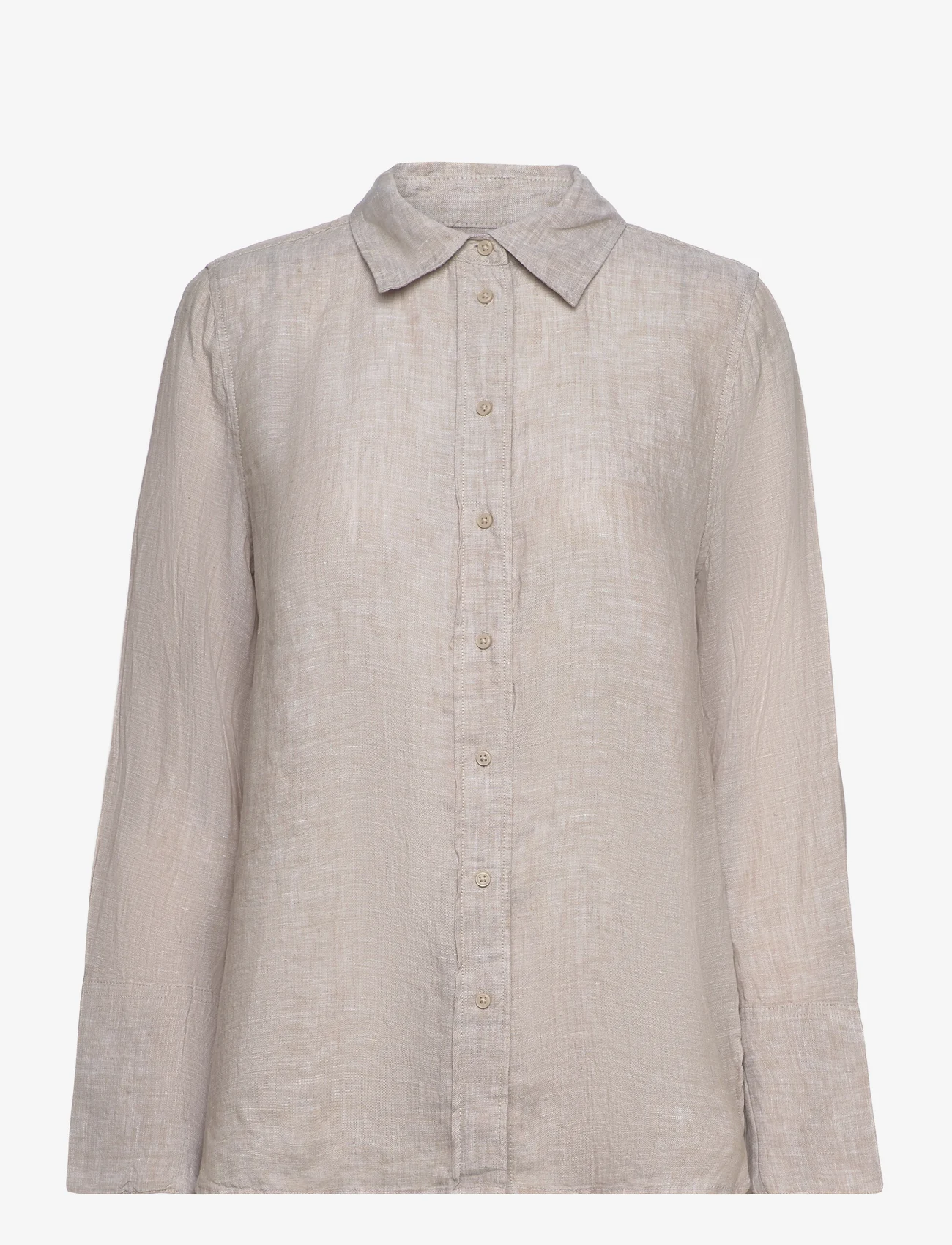 Gina Tricot - Lovisa linen shirt - linskjorter - lt linen - 0