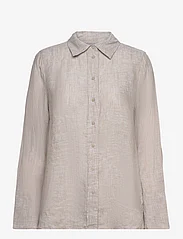 Gina Tricot - Lovisa linen shirt - linskjorter - lt linen - 0