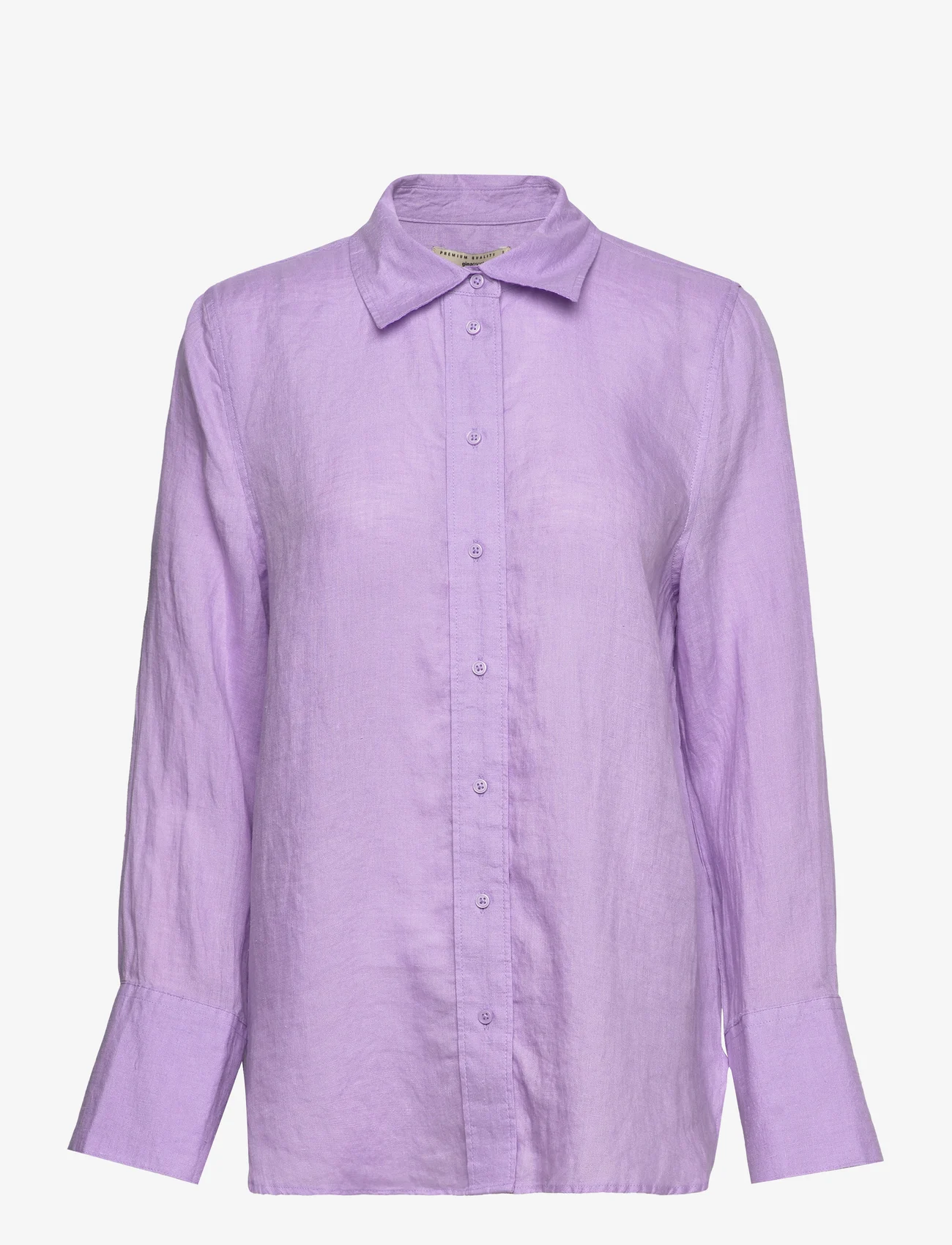 Gina Tricot - Lovisa linen shirt - koszule lniane - purple rose - 0