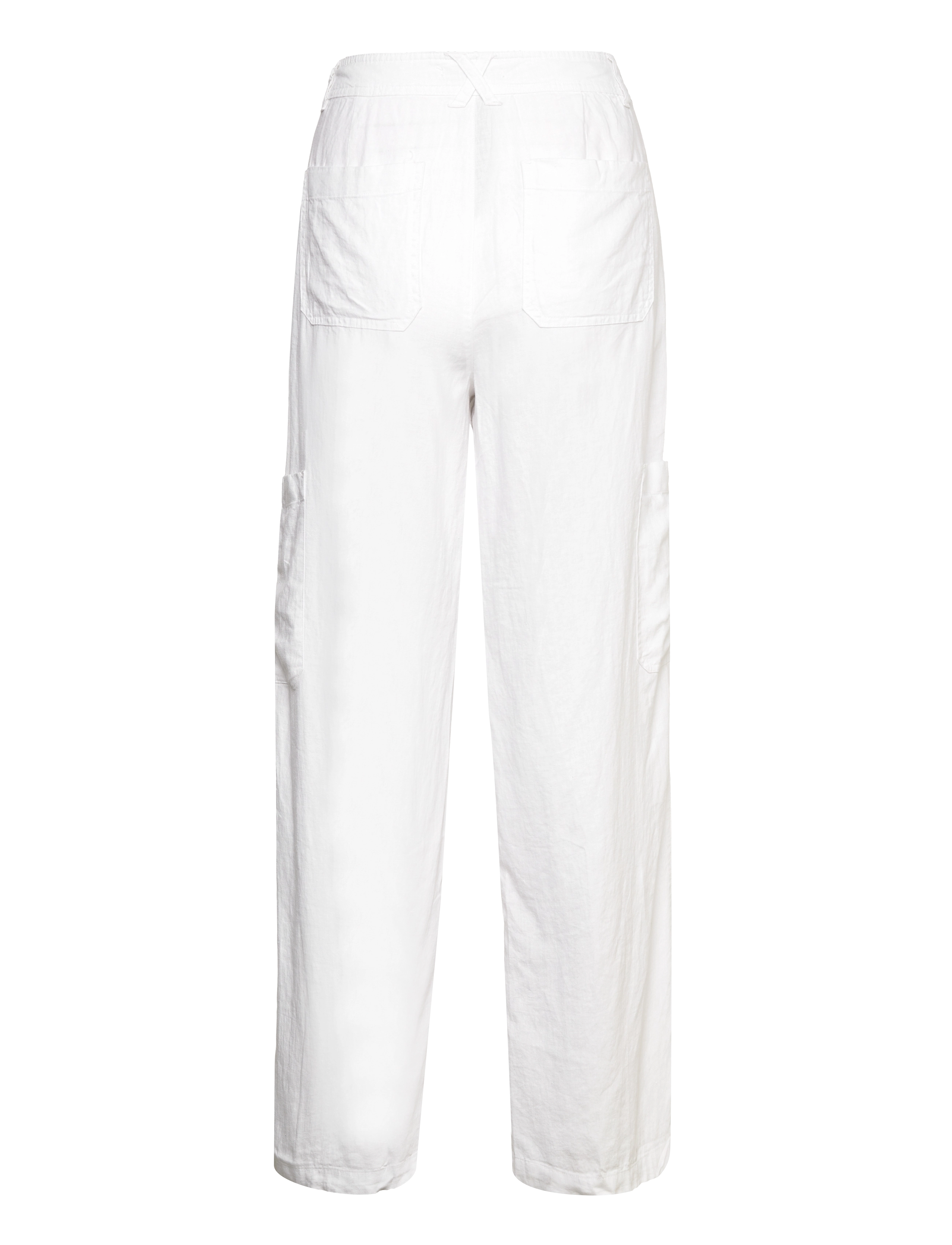 Gina Tricot - Malika linen blend cargo trousers - white (1000) - 1