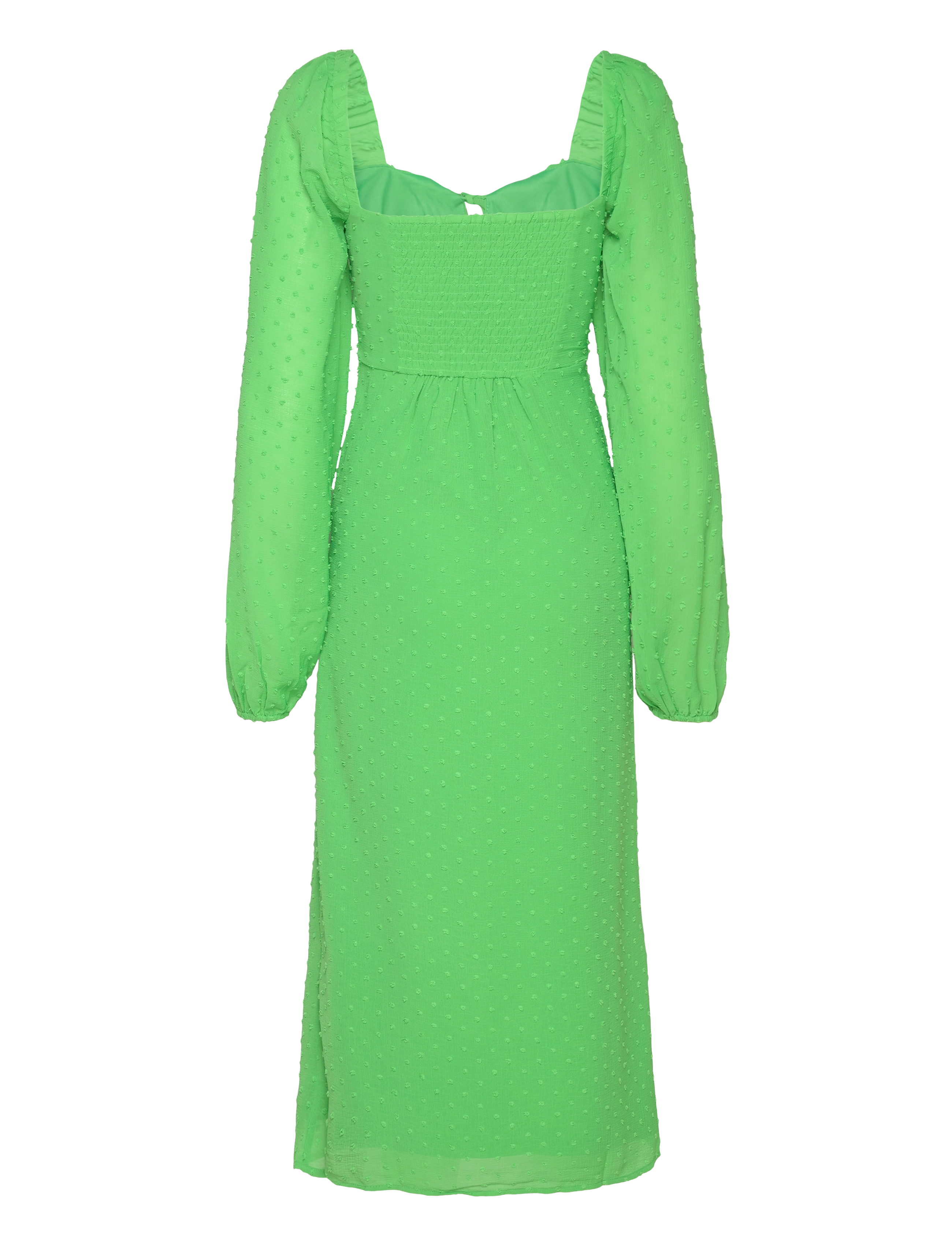 Gina Tricot - Gathered dot midi dress - confirmation - poison green (9955) - 1