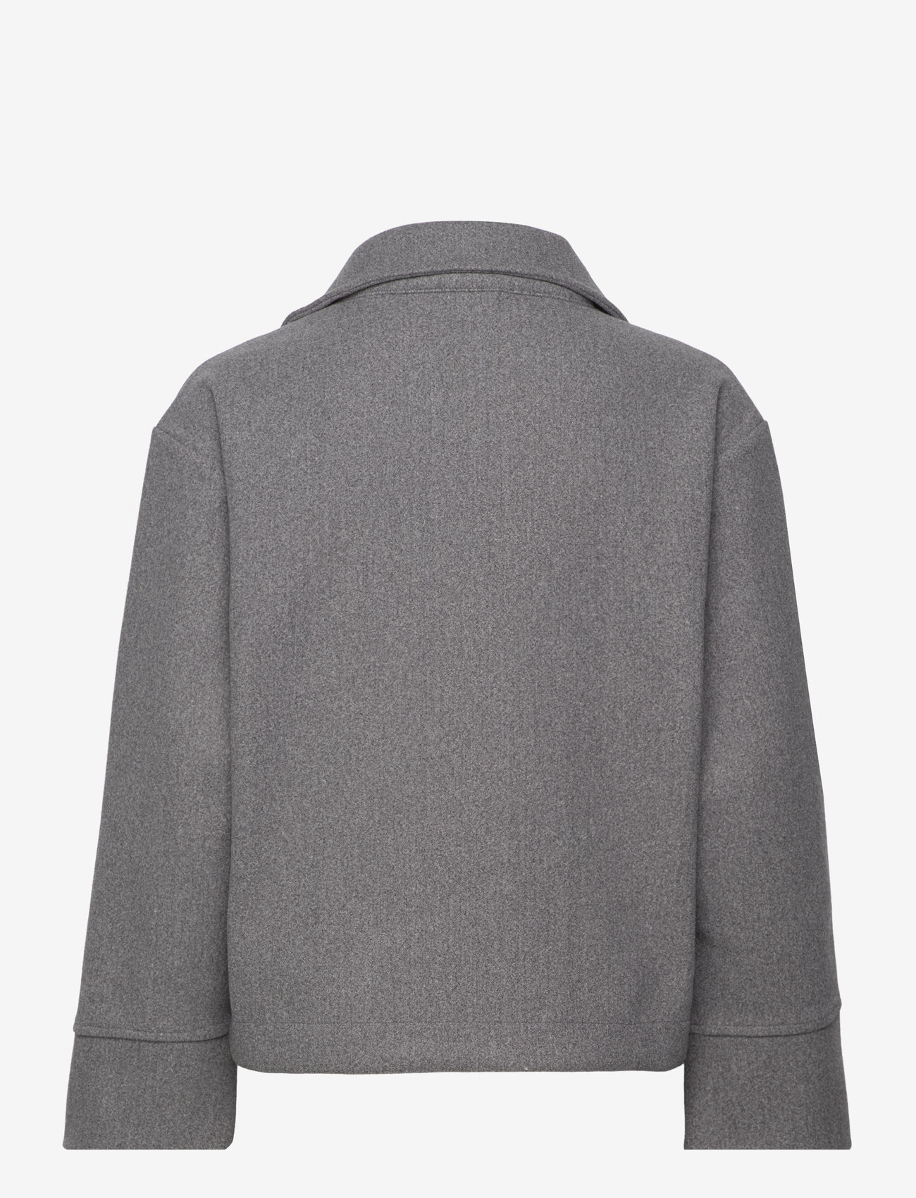 Gina Tricot - Short felt jacket - grey melange (8181) - 1