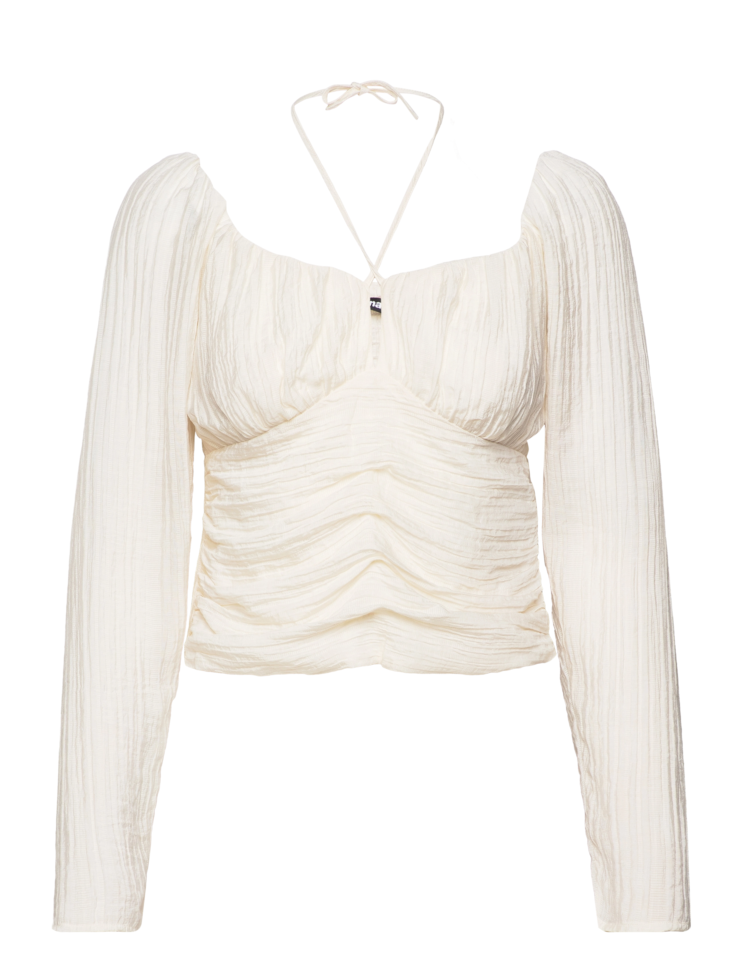 Gina Tricot Gathered bust blouse - Bluser - CREAM (1047) / white