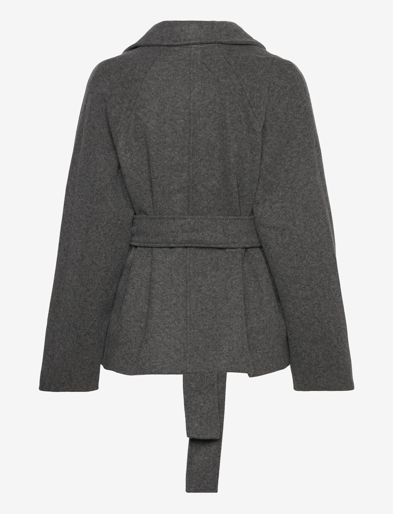 Gina Tricot - Belted short coat - talvejoped - grey melange (8181) - 1