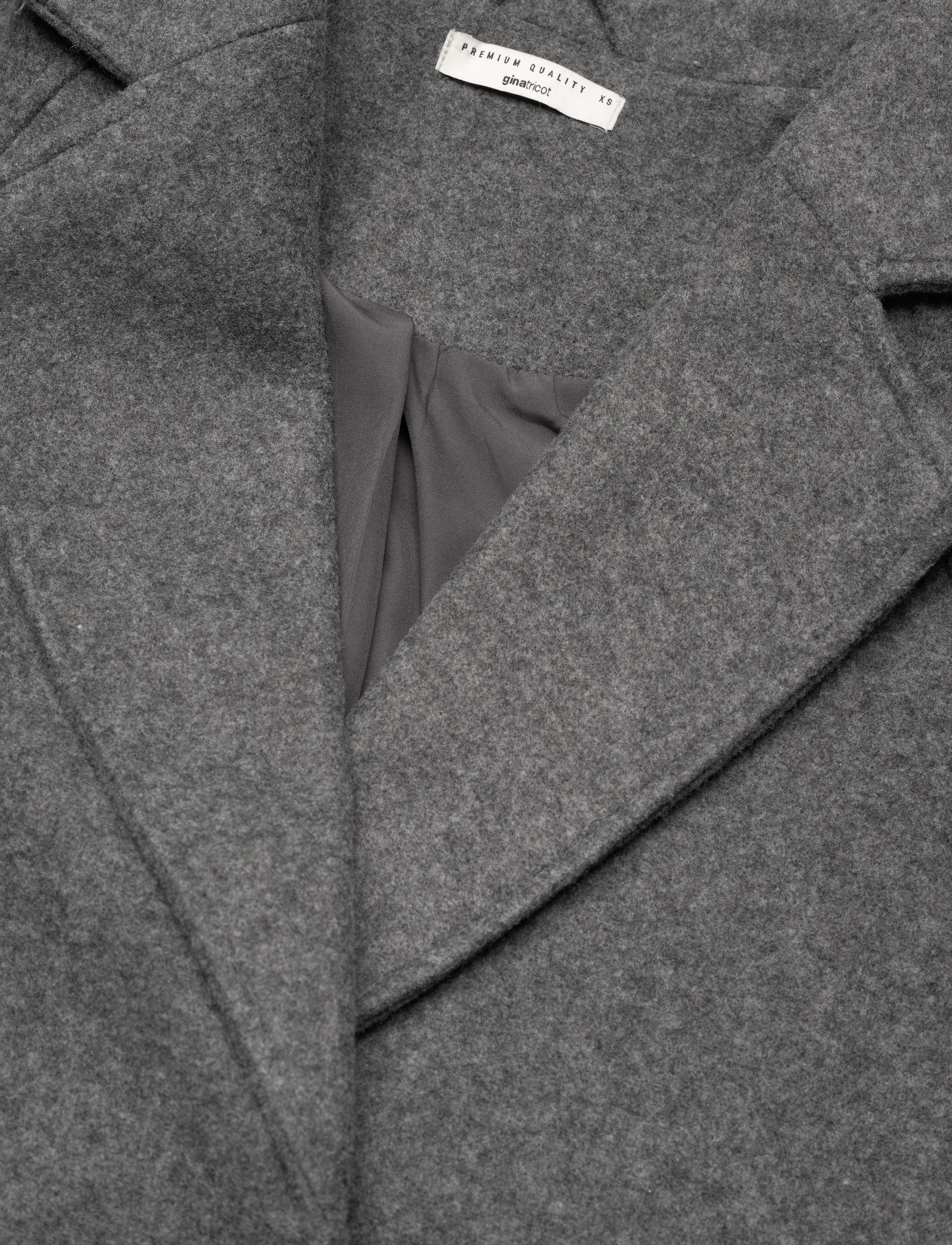 Gina Tricot - Belted short coat - vinterjackor - grey melange (8181) - 2