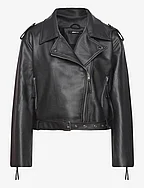 Basic biker jacket - BLACK (9000)