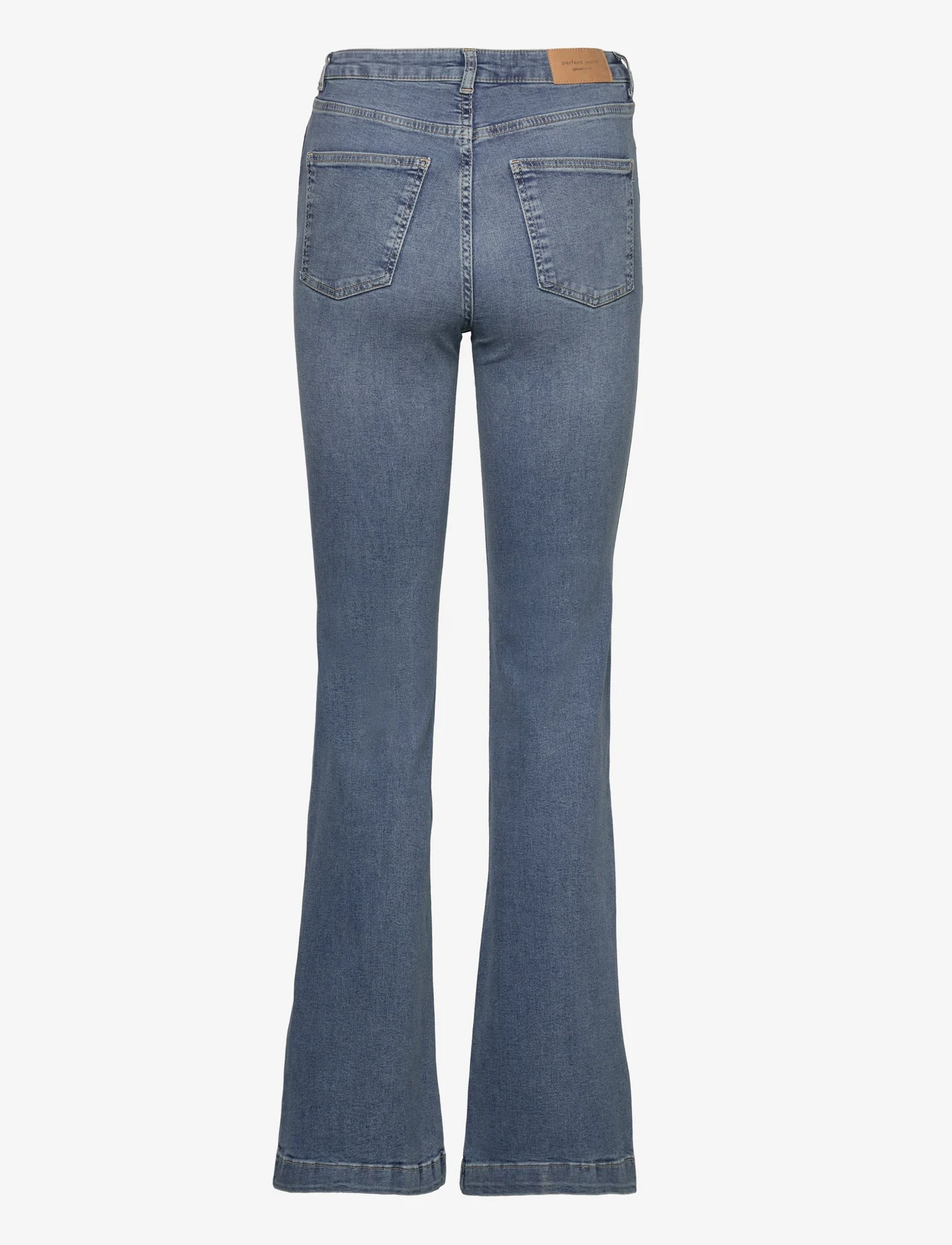 Gina Tricot - Flare highwaist jeans - utsvängda jeans - blue - 1