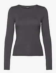 Gina Tricot - Soft touch crew neck top - langærmede toppe - stone (7419) - 0