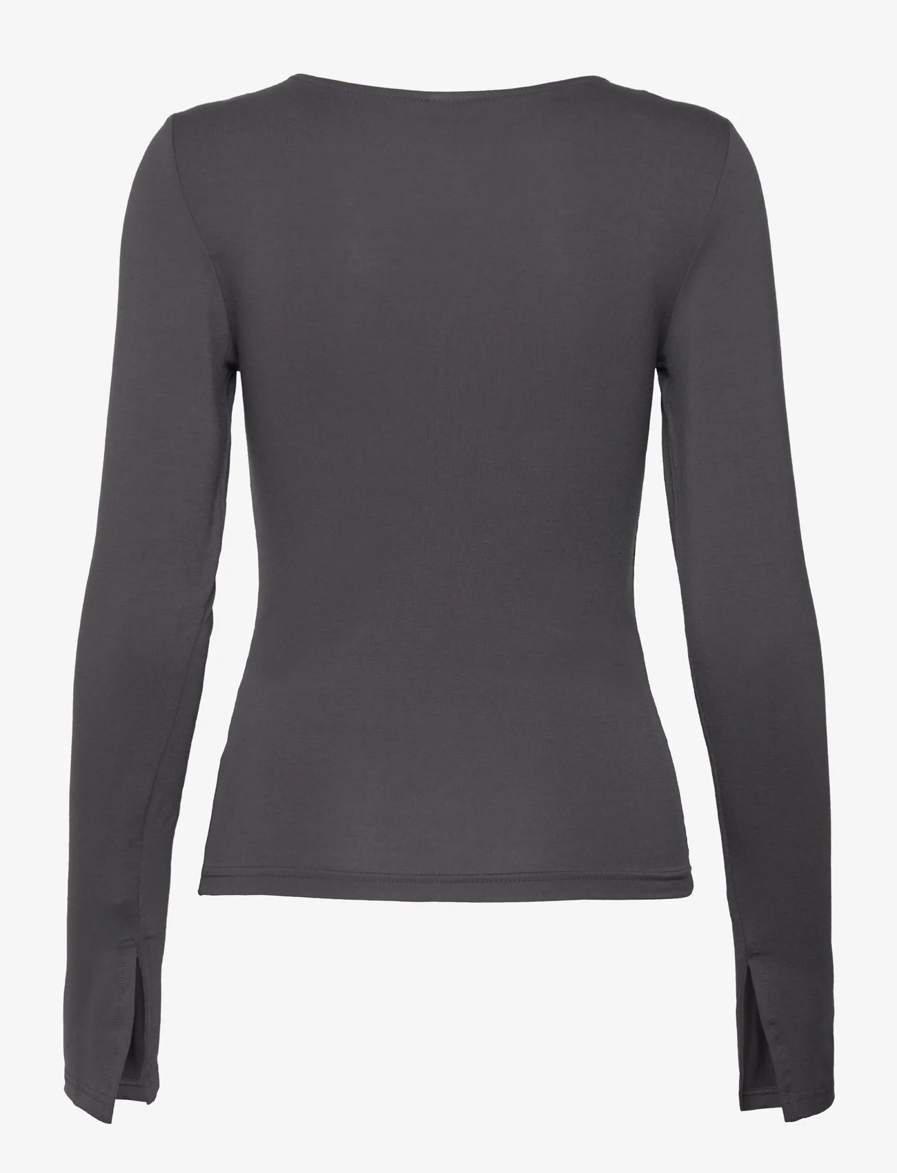 Gina Tricot - Soft touch crew neck top - langærmede toppe - stone (7419) - 1