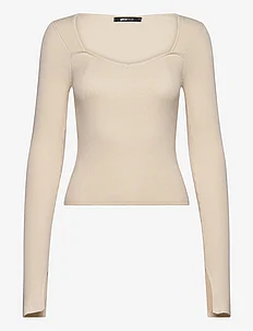 Rib knitted top, Gina Tricot