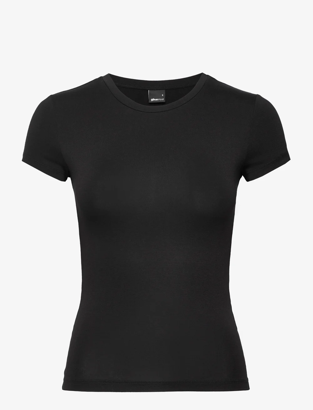 Gina Tricot - Soft touch top - t-shirts - black (9000) - 0