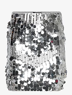 Silver sequin mini skirt, Gina Tricot