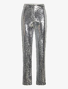 Silver sequin trousers, Gina Tricot