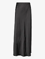 Satin maxi skirt - BLACK (9000)