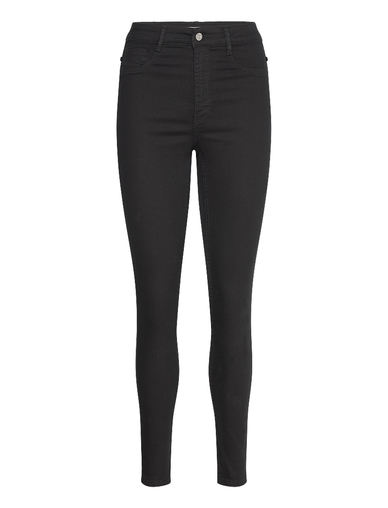 Gina Tricot - molly high waist jeans - skinny jeans - black (9000) - 0