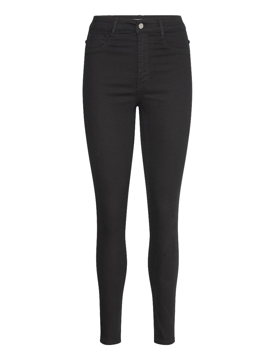 Gina Tricot - molly high waist jeans - skinny jeans - black (9000) - 1