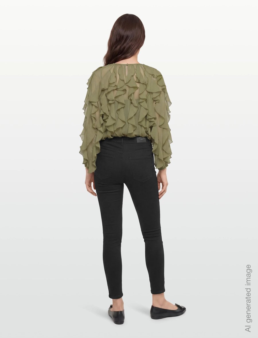 Gina Tricot - molly high waist jeans - skinny jeans - black (9000) - 4