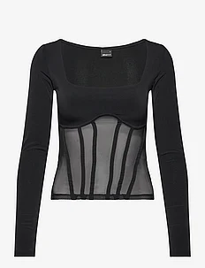 Mesh details top, Gina Tricot