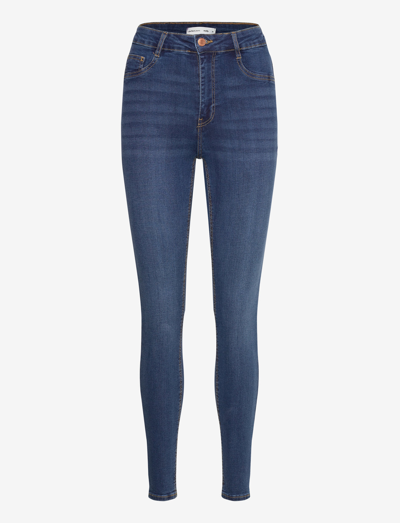 Gina Tricot - Molly high waist jeans - skinny jeans - dk blue h (5003) - 0