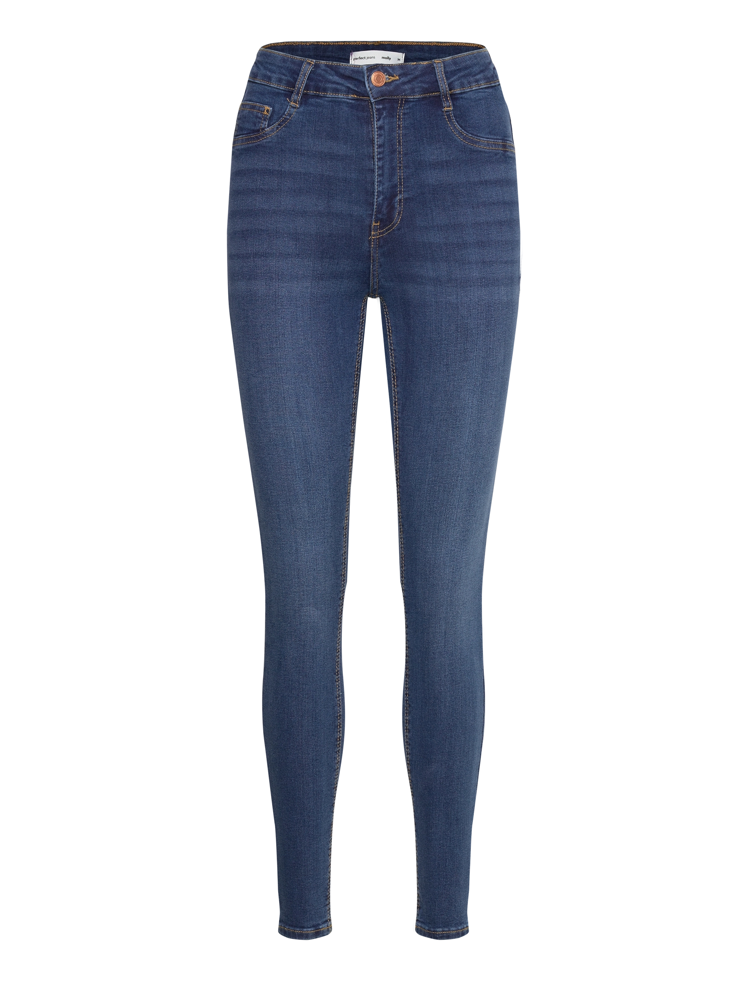 Gina Tricot Molly high waist jeans - Tøj - DK BLUE H (5003) / blue