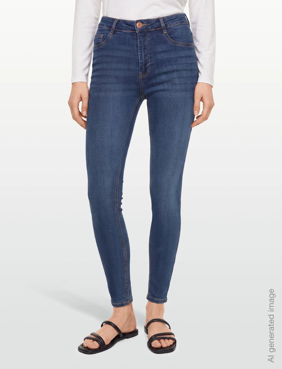 Gina Tricot - Molly high waist jeans - skinny jeans - dk blue h (5003) - 3