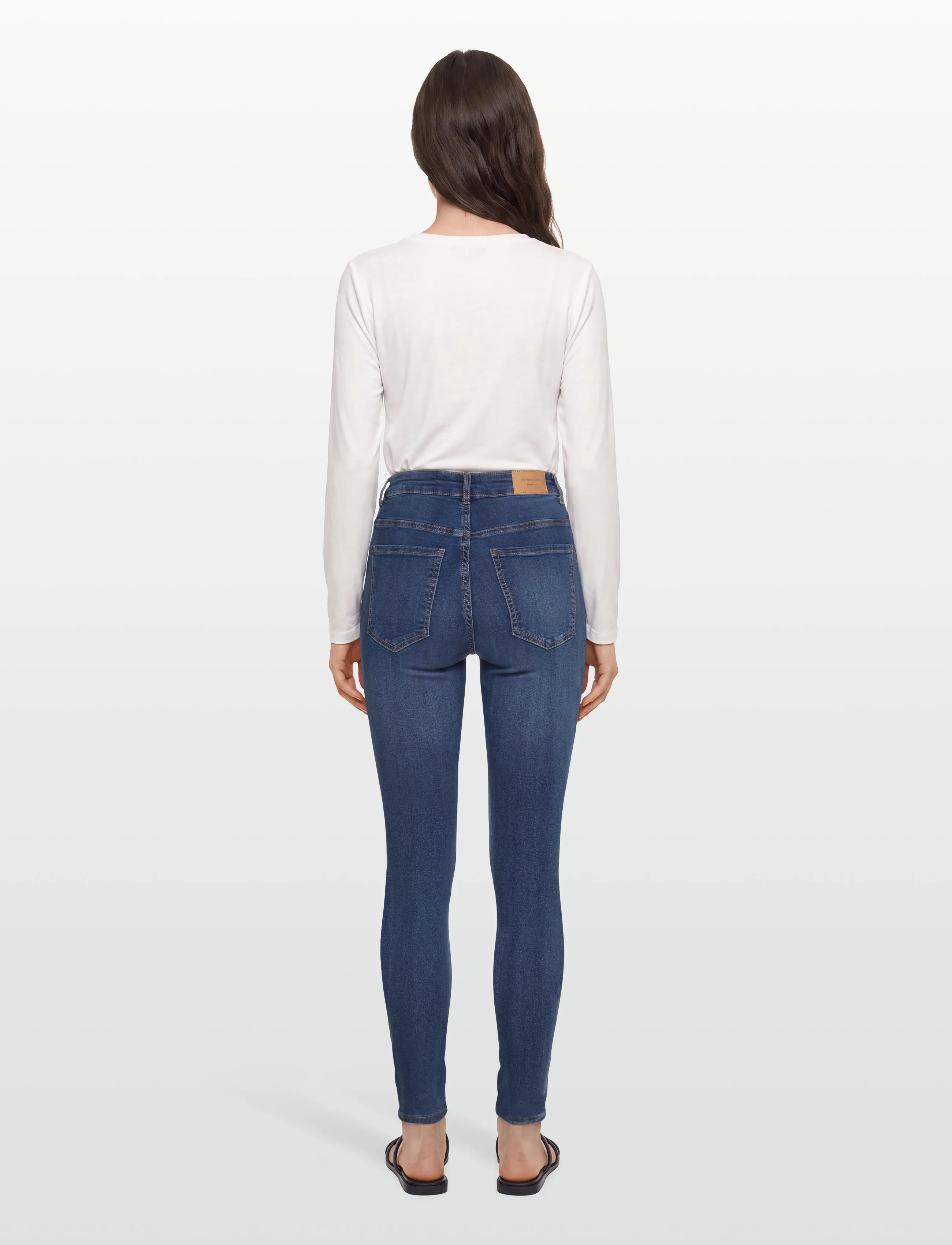 Gina Tricot - Molly high waist jeans - liibuvad teksad - dk blue h (5003) - 4