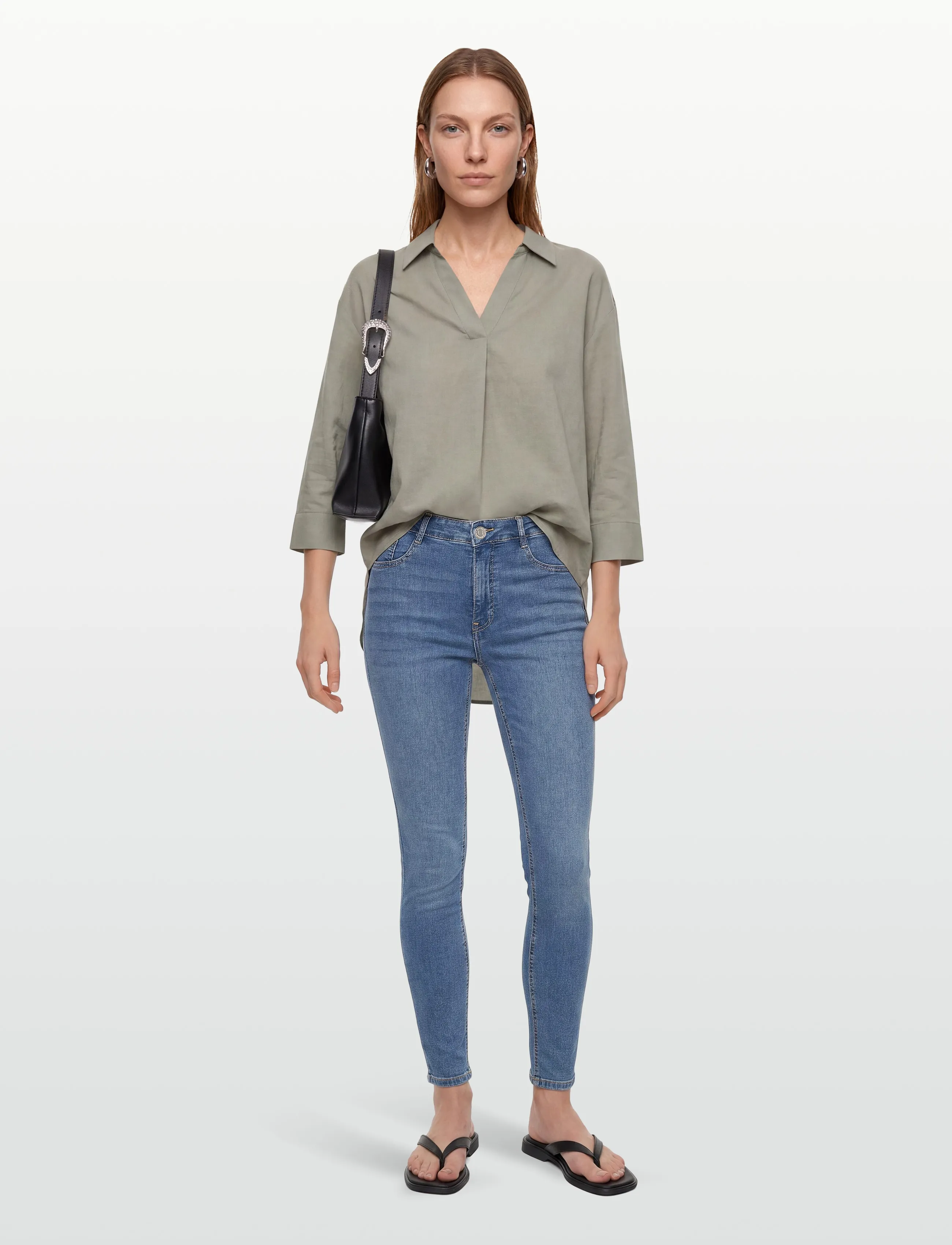 Gina Tricot Molly High Waist Jeans, M, Blau - Skinny, Frauen