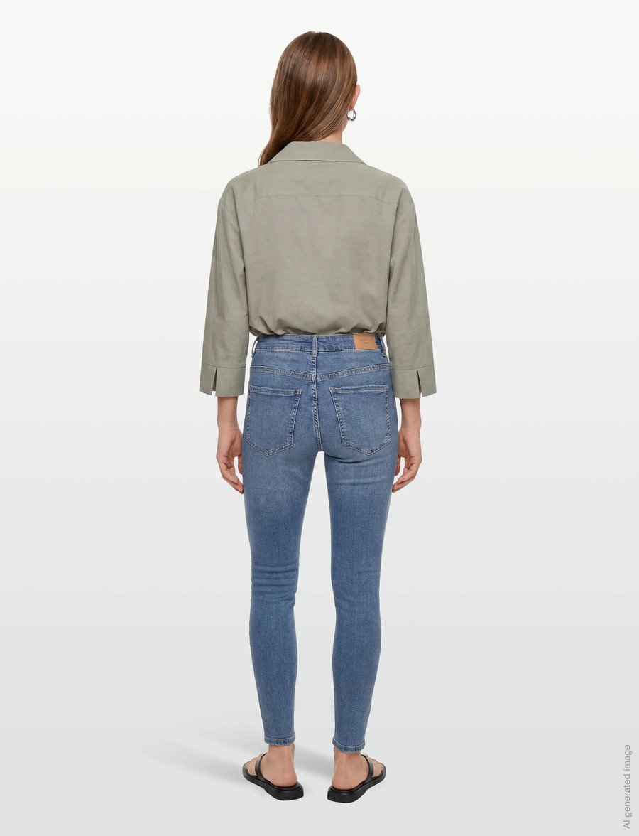 Gina Tricot - Molly high waist jeans - skinny jeans - midblue g (5545) - 4