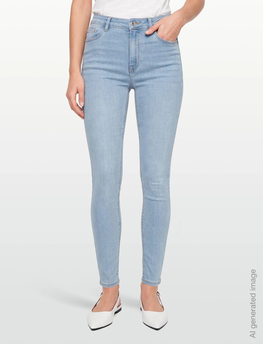 Gina Tricot - Molly high waist jeans - liibuvad teksad - sky blue - 3