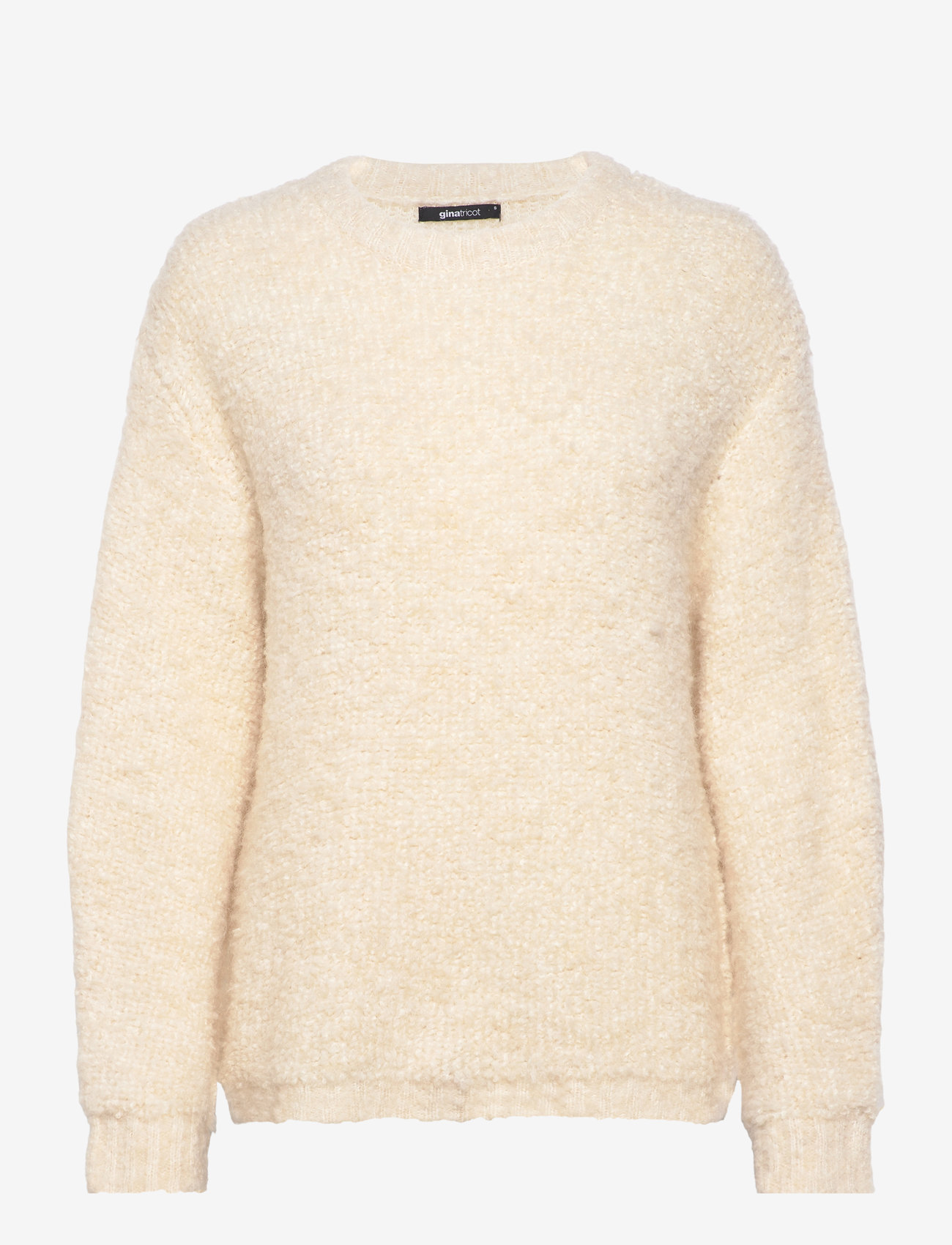 Gina Tricot - Boucle knitted sweater - stickade tröjor - cream (1047) - 0