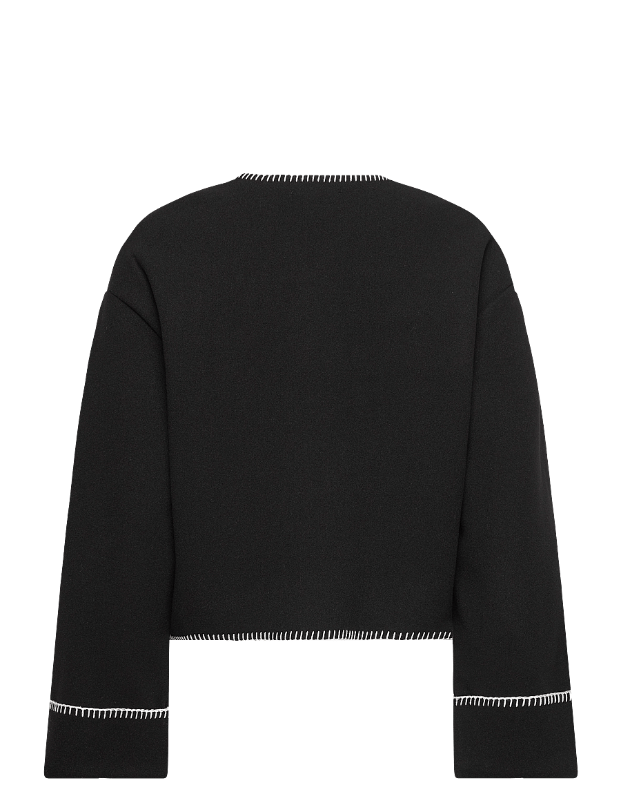 Gina Tricot - Blanket stitch jacket - leichte jacken - black (9000) - 1