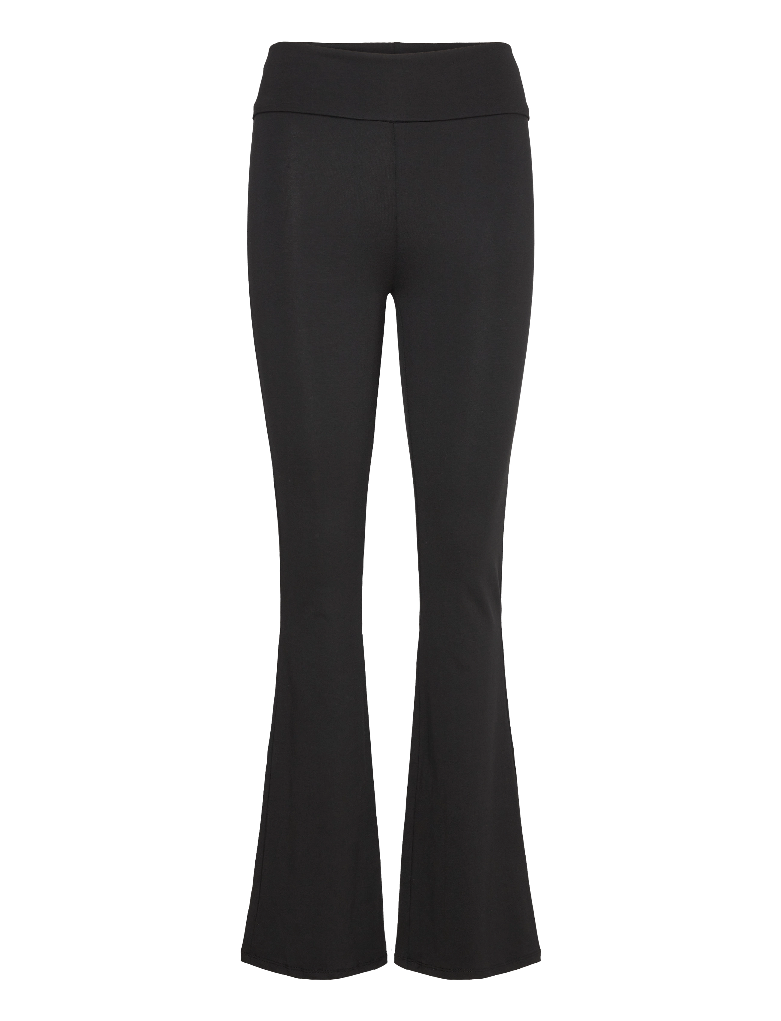 Gina Tricot Soft touch folded trouser - Kleidung - BLACK (9000) / black