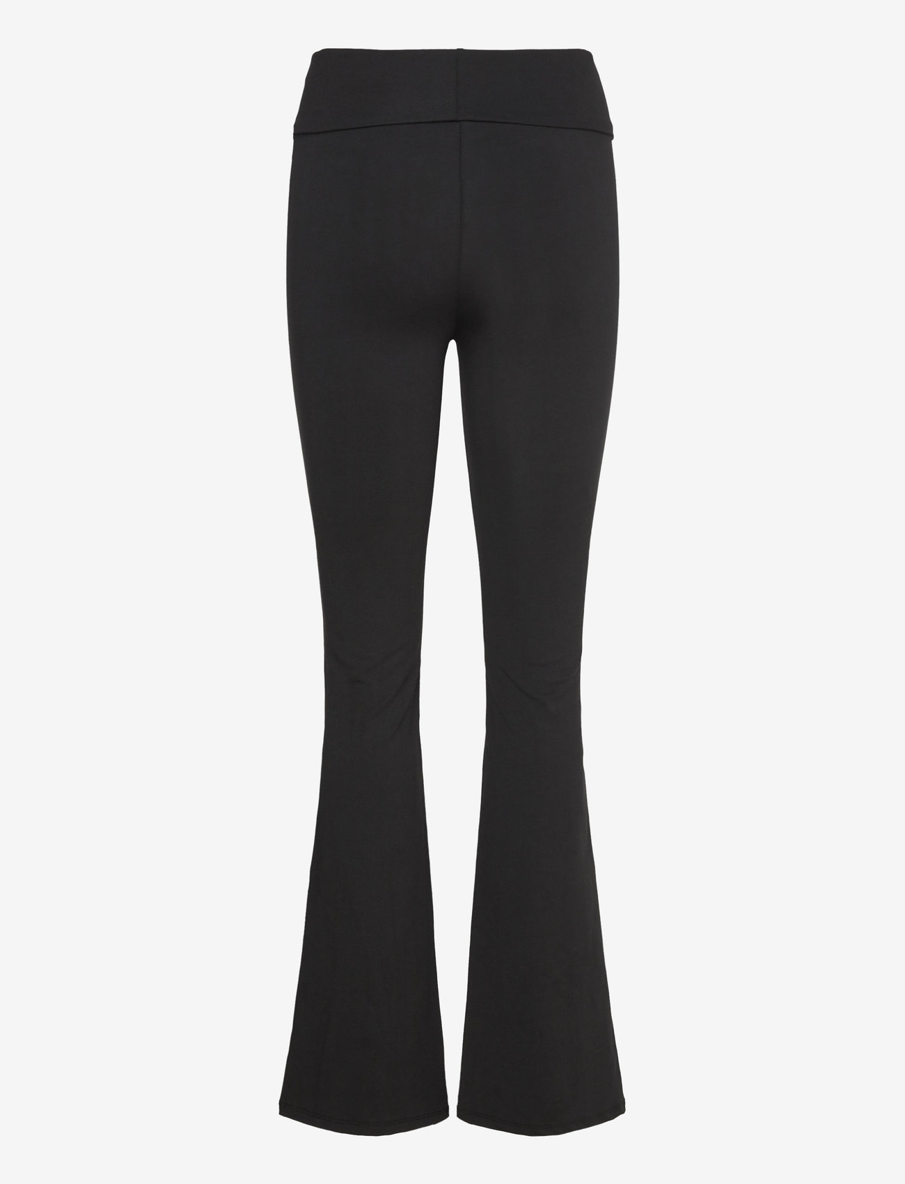Gina Tricot - Soft touch folded trouser - flares - black (9000) - 1