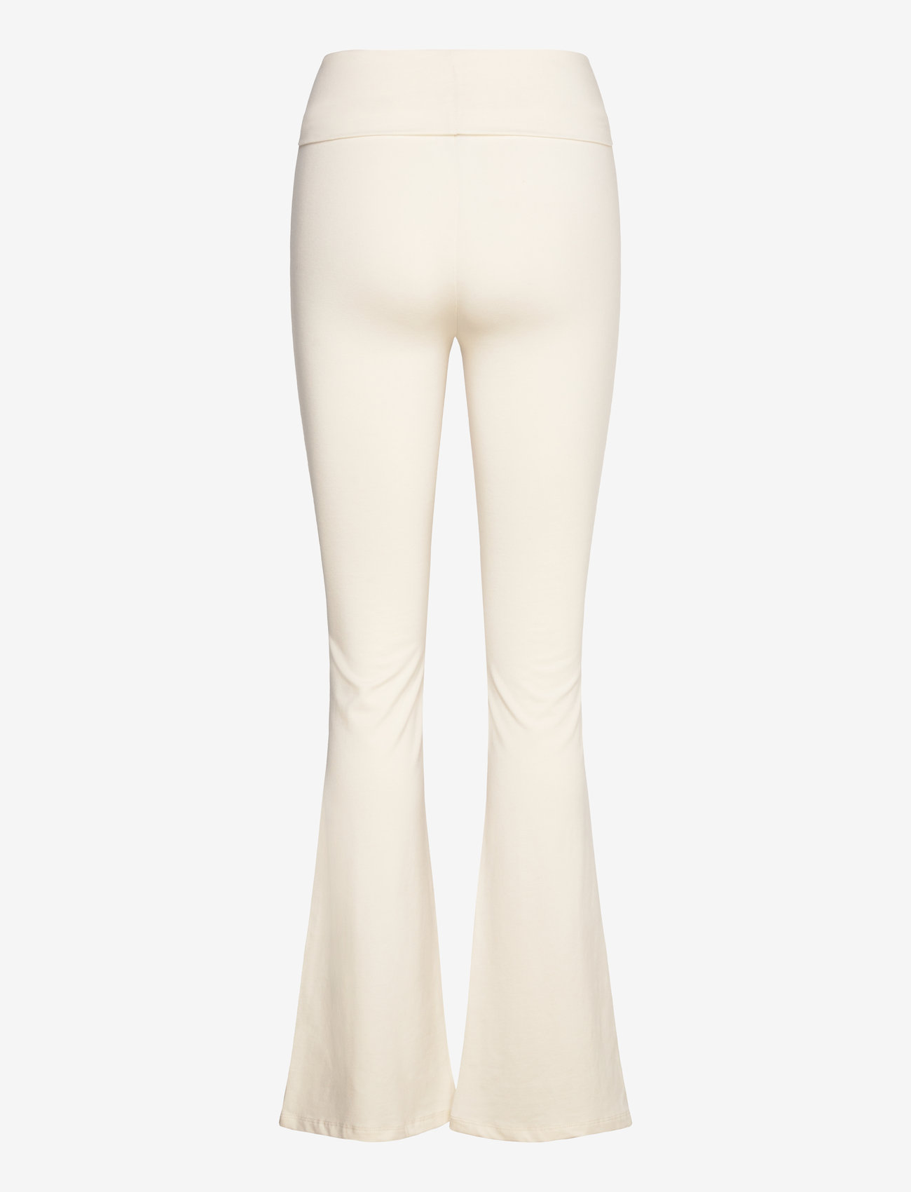 Gina Tricot - Soft touch folded trouser - alt laiad püksid - tofu (7170) - 1