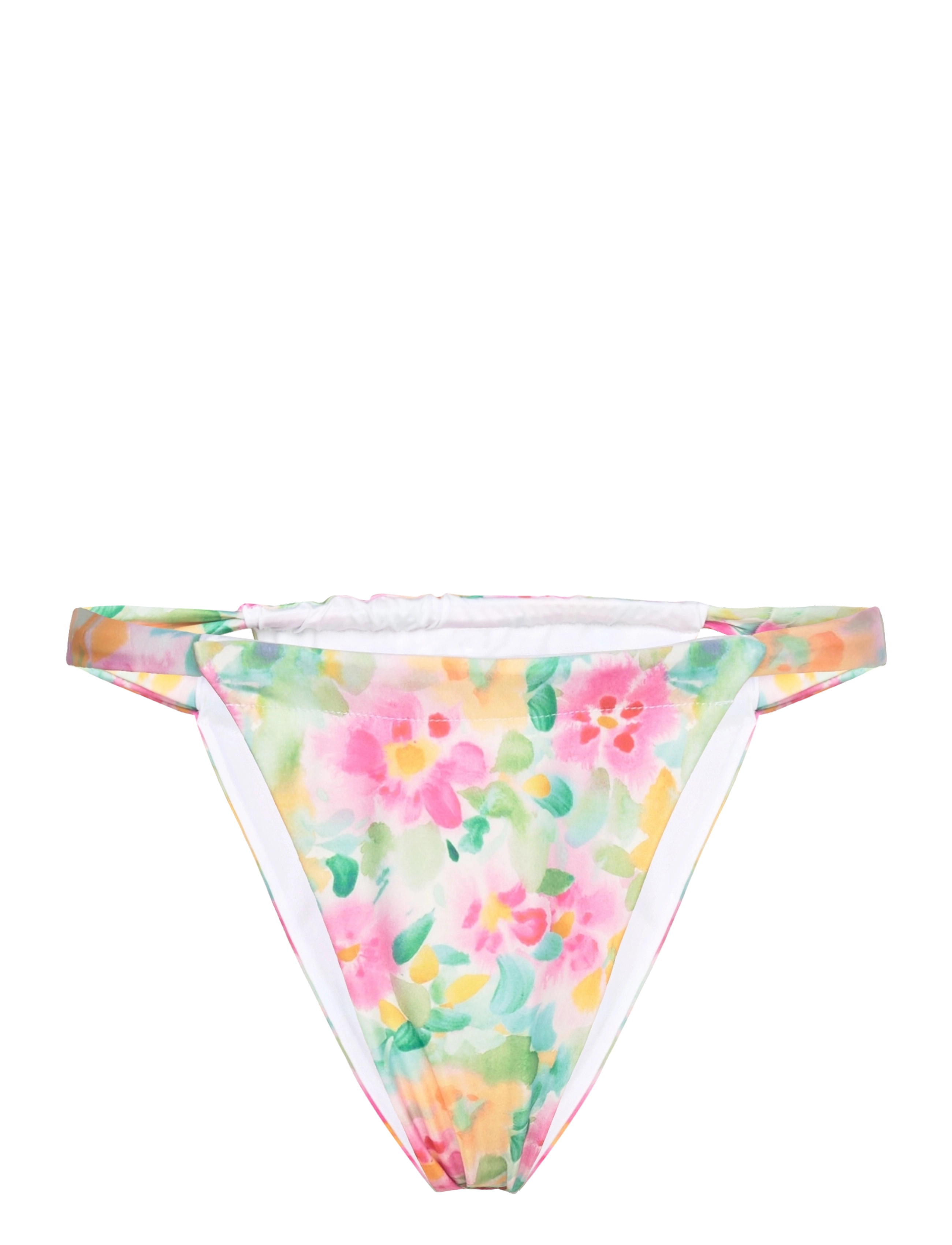 Gina Tricot Gathered Bikini Tanga, XL, Unterteile, Mehrfarbig/gemustert - High Waist Bikinis, Frauen