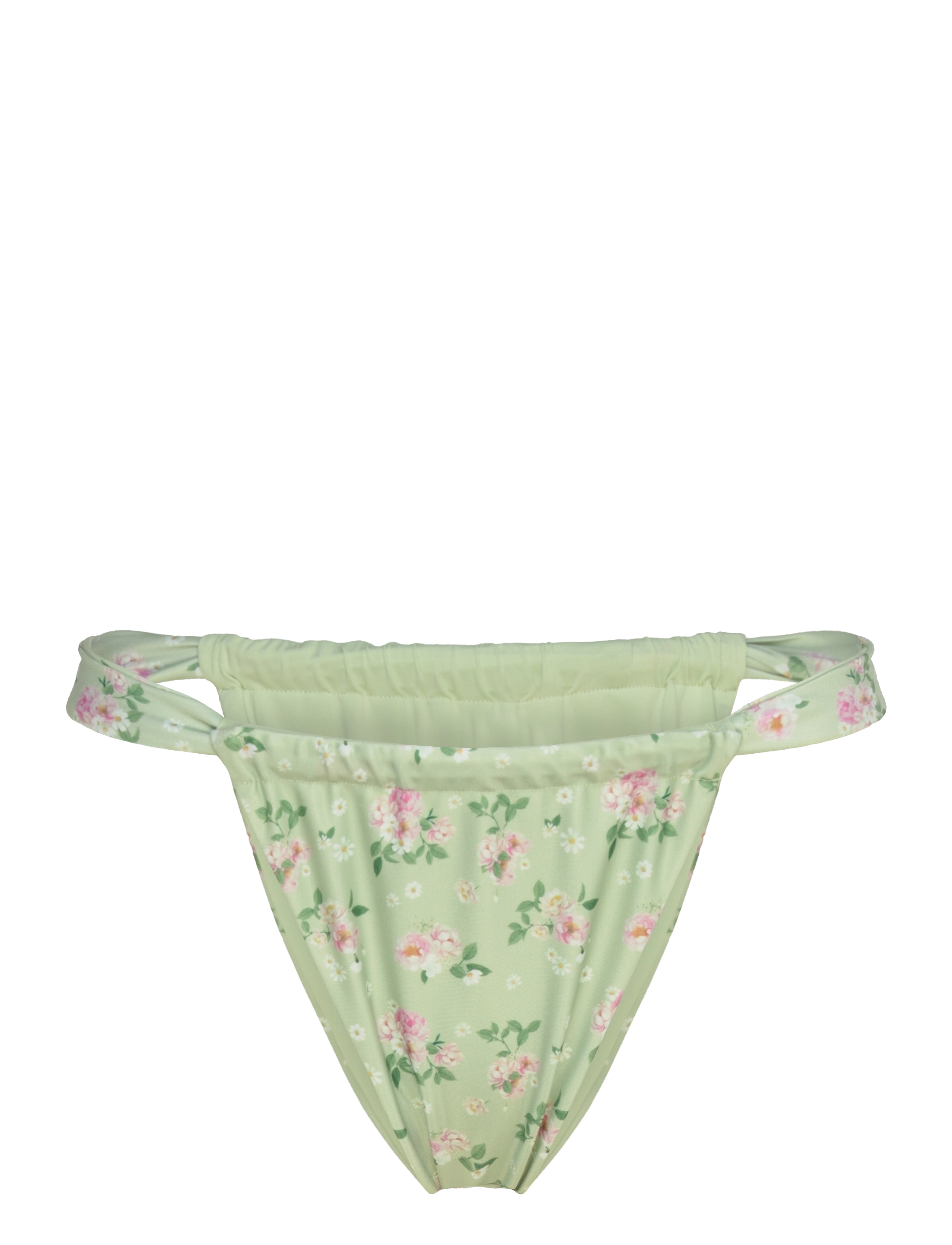 Gina Tricot Gathered Bikini Tanga, S, Unterteile, Rosa - High Waist Bikinis, Frauen