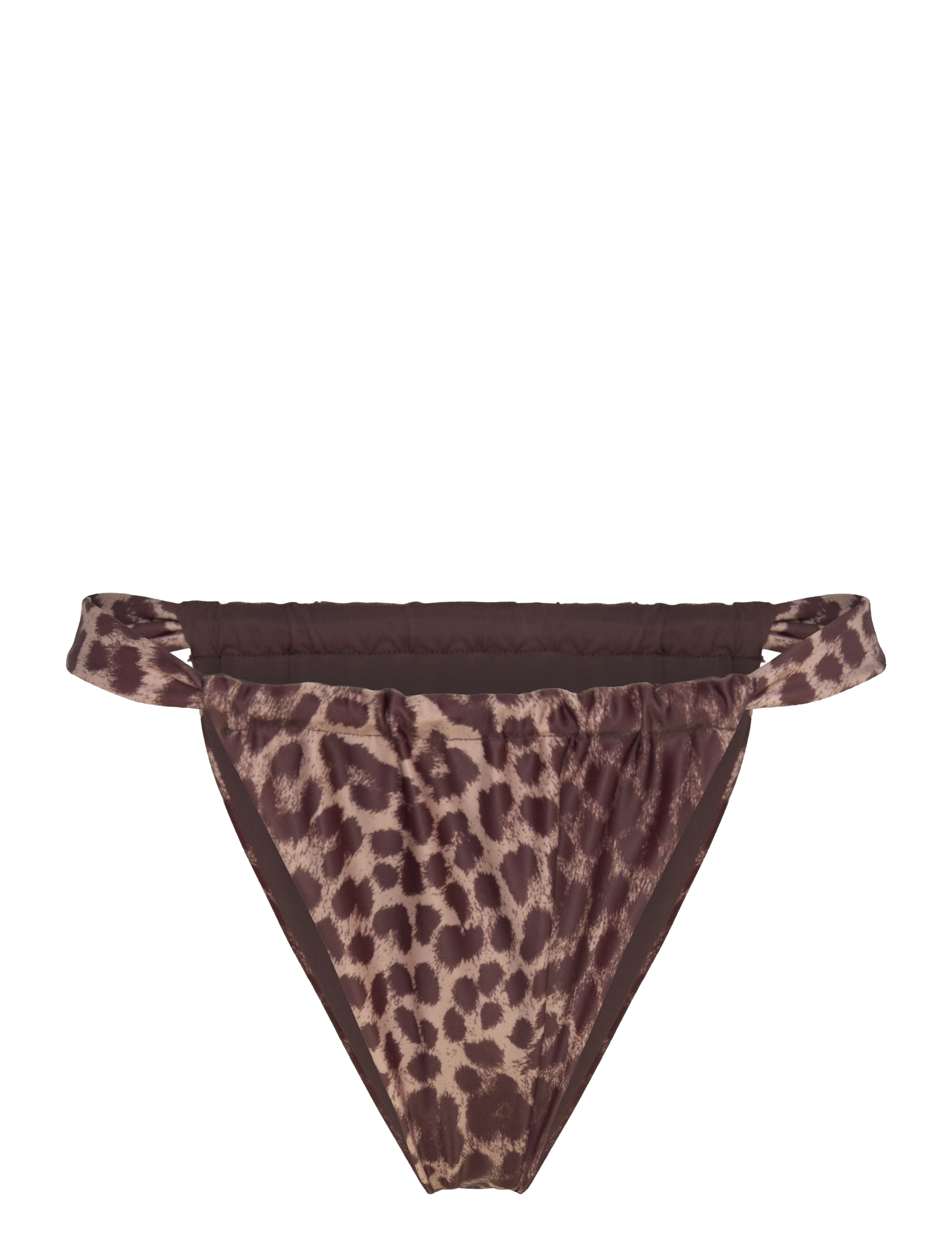 Gina Tricot Gathered Bikini Tanga, L, Unterteile, Mehrfarbig/gemustert - High Waist Bikinis, Frauen