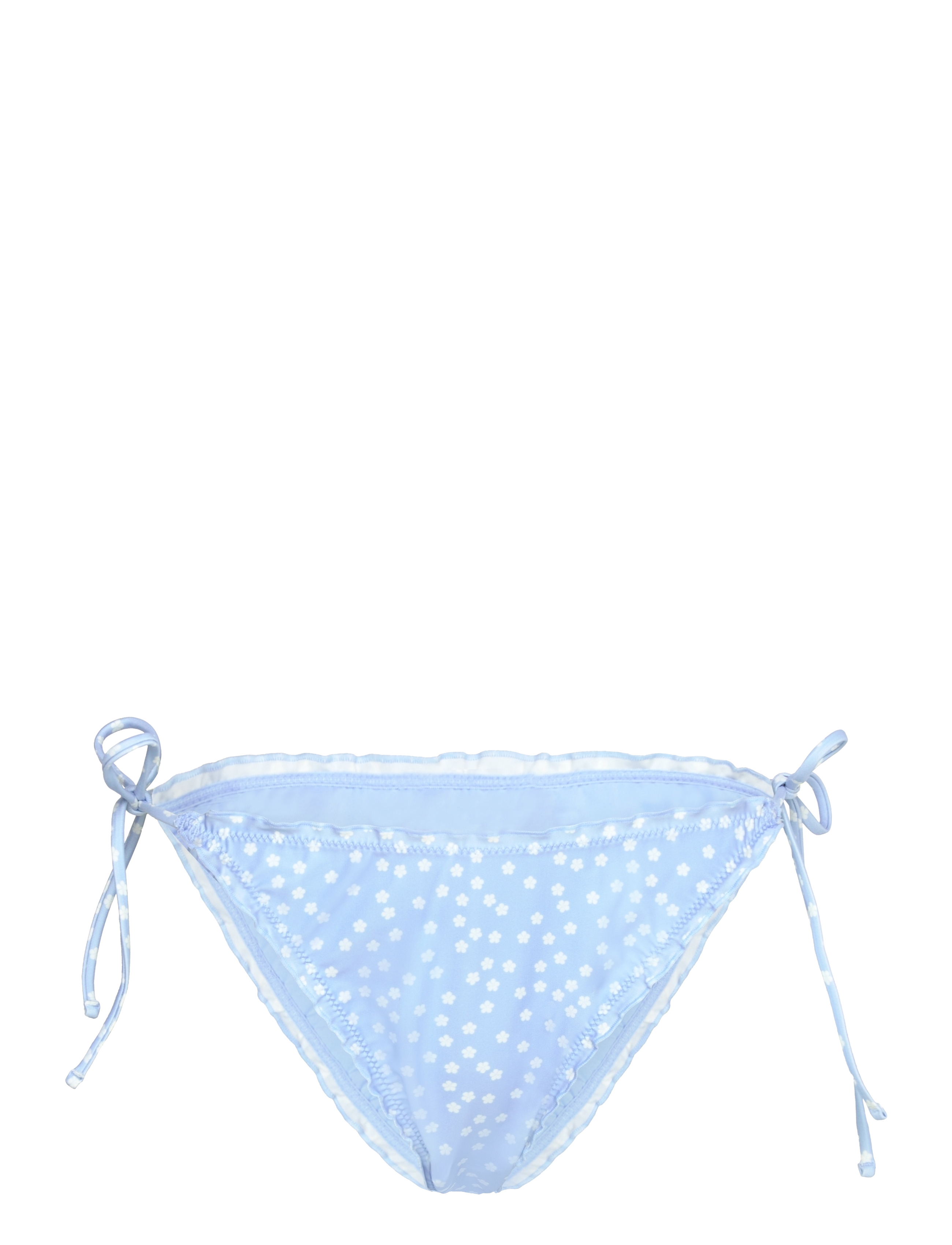 Gina Tricot Soft Flounce Bikini Brief, M, Blue, Bikinitrusser > Bikinier Med Sidebånd, Dame