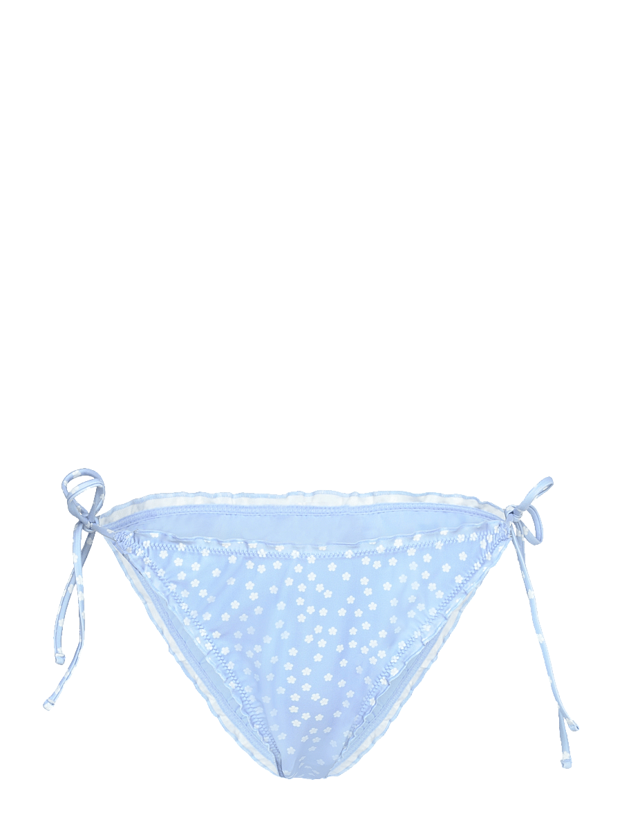 Gina Tricot - Soft flounce bikini brief - küljelt seotavad bikiinid - blue ditsy (6890) - 0
